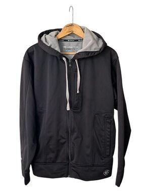 Ariat | Men’s Black Full Zip-Up Hooded Soft Shell Fleece Lined Jacket Size M
